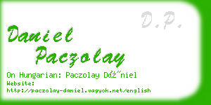 daniel paczolay business card